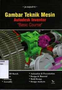 Image of Gambar Teknik Mesin Autodesk Inventor  Basic Course